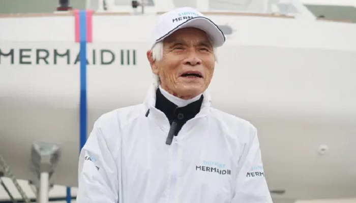 Kenichi Horie spent more than two months at sea to achieve his latest record.—The Guardian/AFP