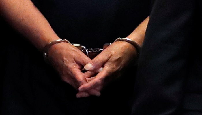 Former Trump campaign chairman Paul Manaforts hands are shown in handcuffs as he is escorted into court during before his arraignment in New York Supreme Court in New York, US, on June 27, 2019. — Reuters