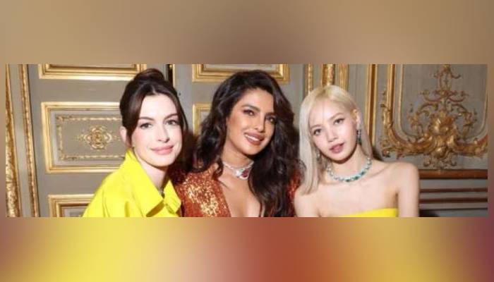 Priyanka Chopra ‘having a ball’ with Anne Hathaway and BLACKPINK’s Lisa in Paris: Photo