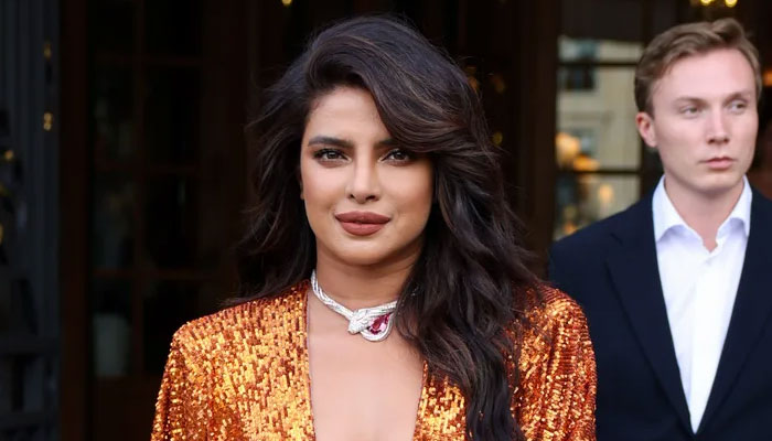 Priyanka Chopra raises the temperature in a plunging orange sequin dress: See pic