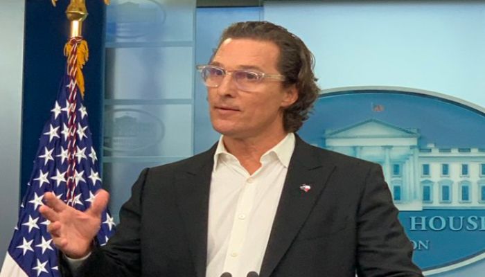 Actor Matthew McConaughey urges gun responsibility at White House podium