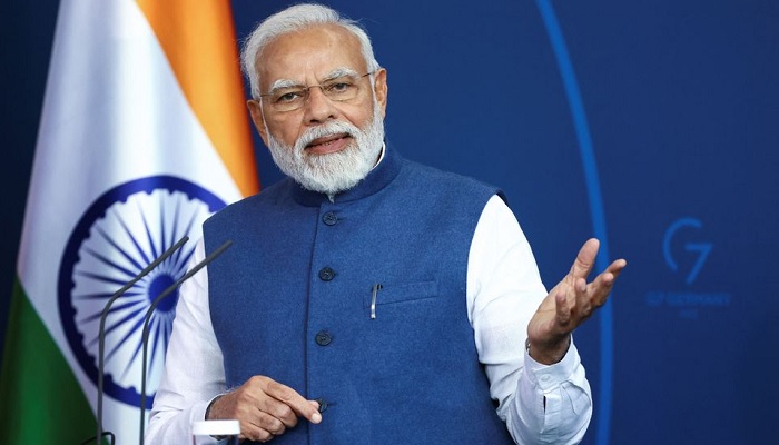 Indian Prime Minister Narendra Modi speaks as he attends a news conference during the German-Indian government consultations at the Chancellery in Berlin, Germany May 2, 2022.—Reuters