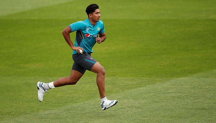 Cricket - ICC Cricket World Cup - Pakistan Nets - Trent Bridge, Nottingham, Britain - June 2, 2019 Pakistans Mohammad Hasnain during nets. — Reuters