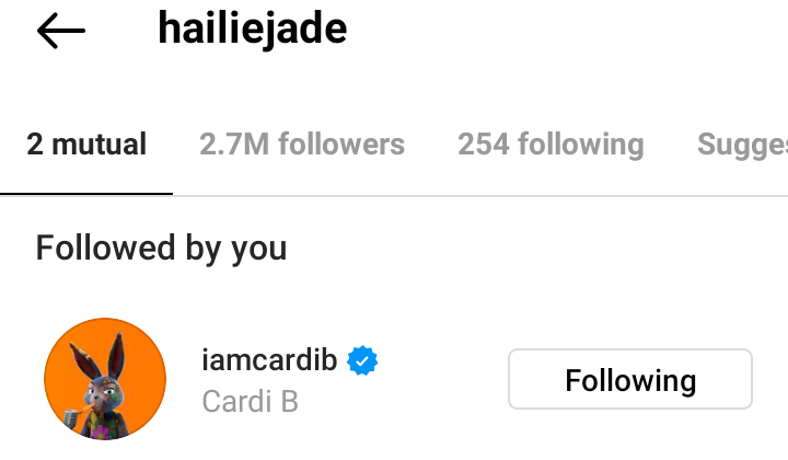 Cardi B starts following Eminems daughter