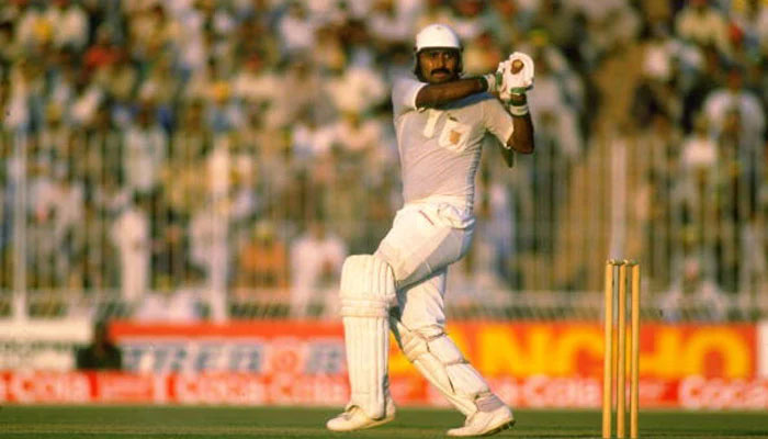 Javed Miandad plays a shot. — Cricket Australia/File