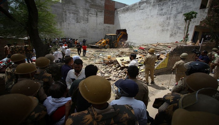 Indian Muslim teams urge followers to shun protests over anti-Islam feedback 2 A bulldozer demolishes the house of a Muslim man that Uttar Pradesh state authorities accuse of being involved in riots last week, that erupted following comments about the Prophet Mohammed by Indias ruling Bharatiya Janata Party (BJP) members, in Prayagraj, India, June 12, 2022.— Reuters