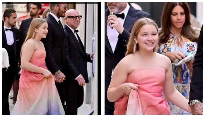 David Beckham cuts dapper figure in black suit as he steps out for theatre event in Venice