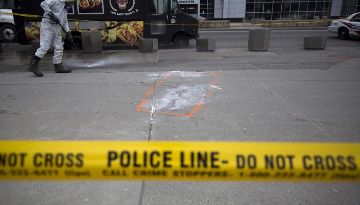 On April 23, 2018, a Canadian man drove a white rental van at full speed down streets and the sidewalks in Toronto, aiming at passers-by for about more than a mile.—AFP