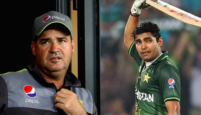 Former Pakistan head coach Mickey Arthur (left) and former national cricketer Umar Akmal. — AFP/ Twitter