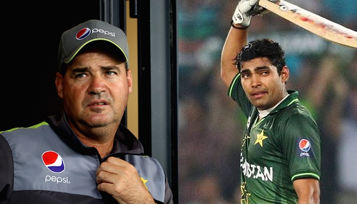 Former Pakistan head coach Mickey Arthur (left) and former national cricketer Umar Akmal. — AFP/ Twitter