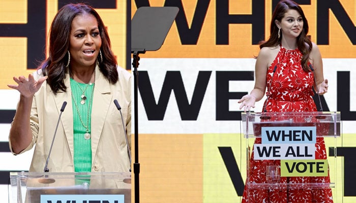 Selena Gomez teams up with Michelle Obama for American democracy