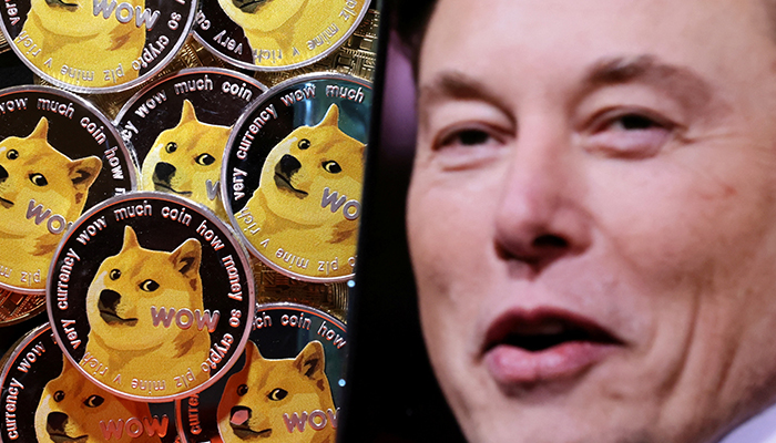 A photo of Elon Musk is displayed on a smartphone placed on representations of cryptocurrency Dogecoin in this illustration taken June 16, 2022. — Reuters