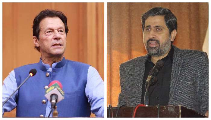 Former prime minister Imran Khan (left) and PTI leader Fayyaz Chohan. — PID/Facebook/File