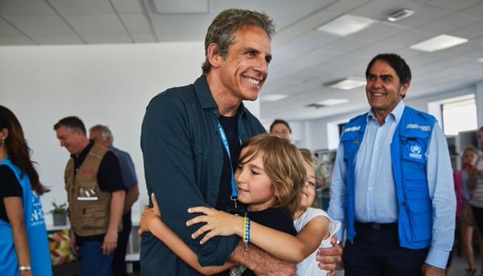 Ben Stiller visits Poland to meet Ukrainian refugee families