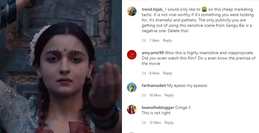 Karachis restaurant slammed online for using Gangubai Kathiawadi scenes for promotional ad