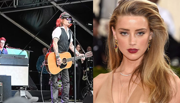 Johnny Depp takes stage first time since Amber Heard broke claims