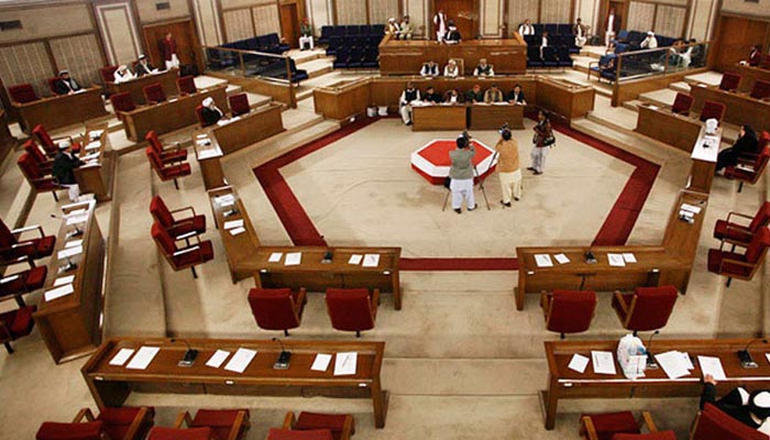 A picture of the Balochistan Assembly session hall.. — APP/File