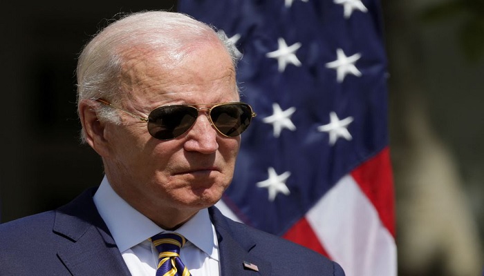 US President Joe Biden looks on after delivering remarks in the Rose Garden of the White House in Washington, U.S., May 19, 2022.—Reuters