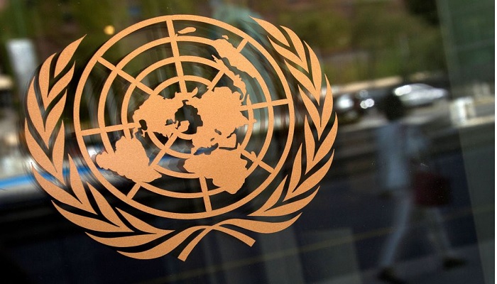 The logo of the United Nations is seen on the outside of the U.N. headquarters in New York, September 15, 2013. — Reuters