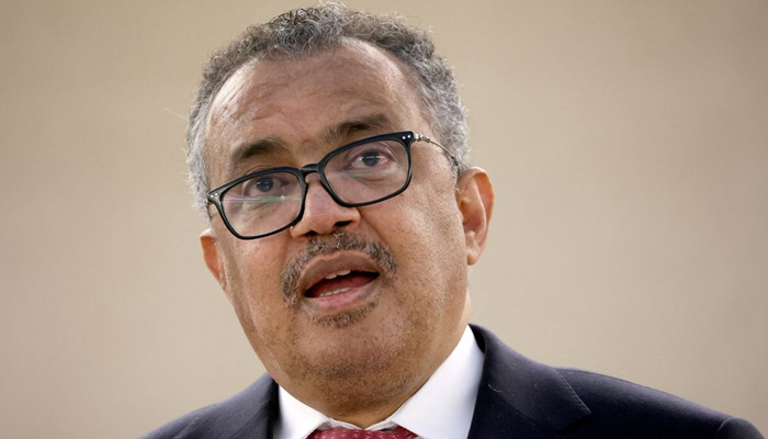 Dr Tedros Adhanom Ghebreyesus, Director-General of the World Health Organization (WHO) speaks following his re-election during the 75th World Health Assembly at the United Nations in Geneva, Switzerland, May 24, 2022. — Reuters