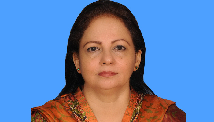 Minister of State for Finance Aisha Ghaus Pasha. —Photo courtesy National Assembly of Pakistan