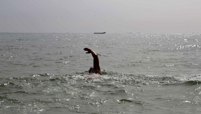 Representational image of a person swimming in the sea. — Reuters/File