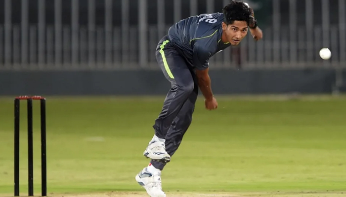 Pakistan’s young fast bowler Mohammad Hasnain. — AFP/File