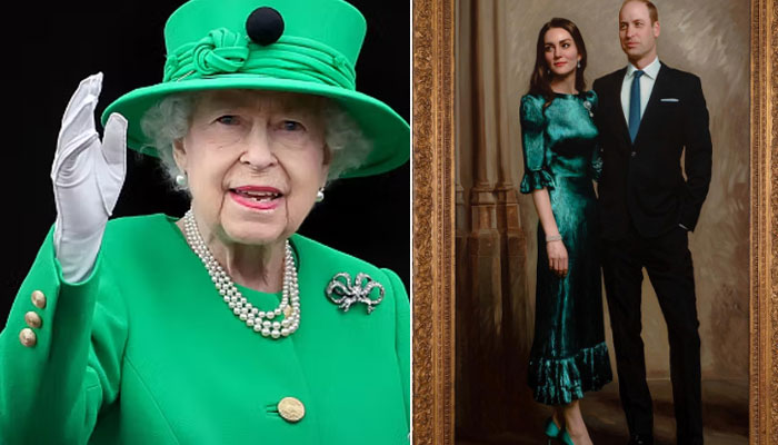 Queen Elizabeth reacts to Prince William, Kate Middleton first joint portrait