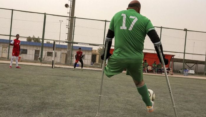 Founder Mohamed al-Najjar was studying in England when he discovered a Portsmouth amputee team and decided to replicate the experience in his native Iraq Sabah.—AFP