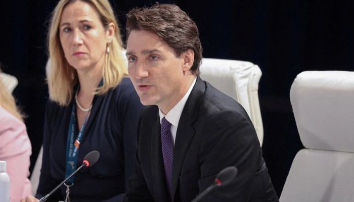 Canadian Prime Minister Justin Trudeau speaks during a bilteral meeting with U.S. House Speaker Nancy Pelosi (not pictured) at the ninth Summit of the Americas in Los Angeles, California, U.S., June 10, 2022.—Reuters