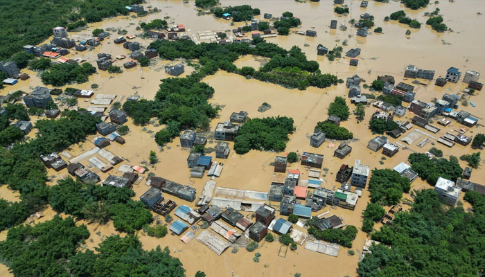 Parts of southern China have been hit by record floods. Photo— STR AFP/File