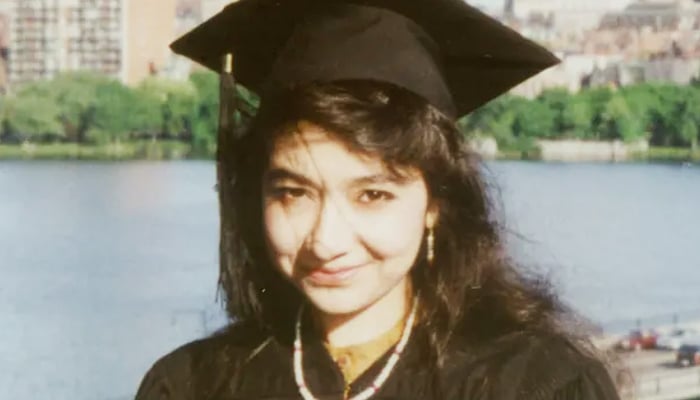Pakistani neuroscientist Dr Afia Siddiqui. — Twitter/File