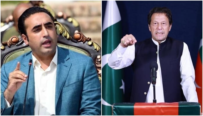 PPP Chairperson Bilawal Bhutto-Zardari (L) and PTI Chairman Imran Khan. — APP/Instagram