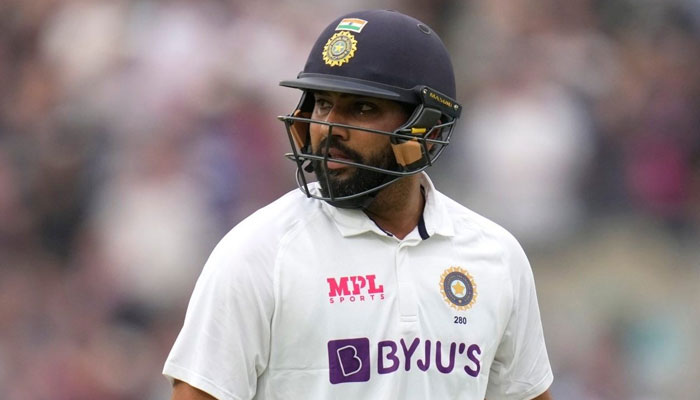 Team India Test captain Rohit Sharma has tested positive for COVID-19. Photo: Twitter/@Imro_fanclub