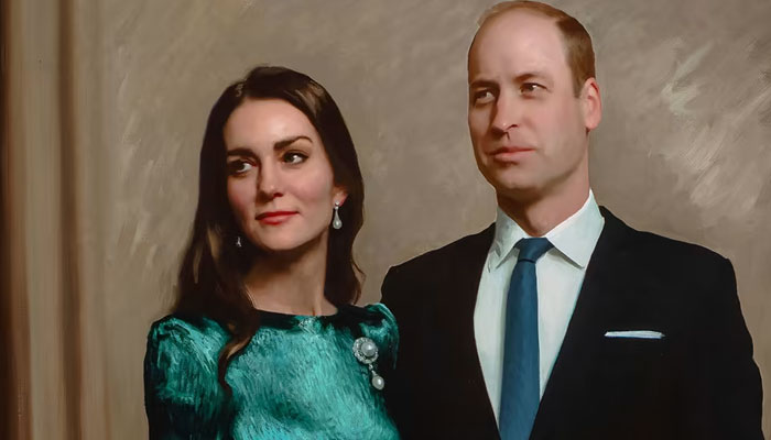 Kate Middleton looks as dead as a dodo in couple portrait with Prince William