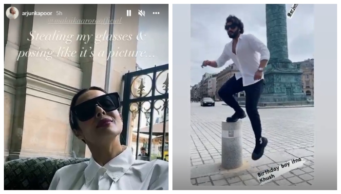 Malaika Arora, Arjun Kapoor deck up in white as they pose stylishly in Paris