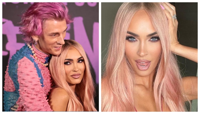 Megan Fox matches up to Machine Gun Kelly fashion game with pink hair: PHOTOS