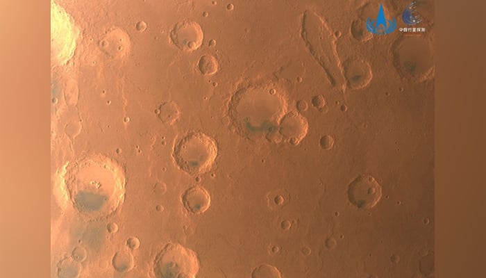 An image of Mars taken by Chinas Tianwen-1 unmanned probe is seen in this handout image released by China National Space Administration (CNSA) June 29, 2022. — Reuters