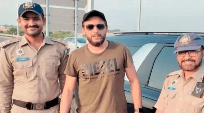 Shahid Afridi responds after getting fined on motorway