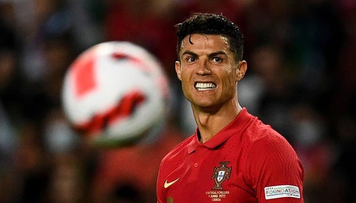 Cristiano Ronaldo reacts during a UEFA Nations League match against the Czech Republic, Lisbon, Portugal, June 09, 2022. — AFP/File