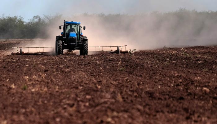 A soybean field in Argentina (Cordoba province) is treated with glyphosate, a possibly carcinogenic herbicide according to WHO. — AFP/File