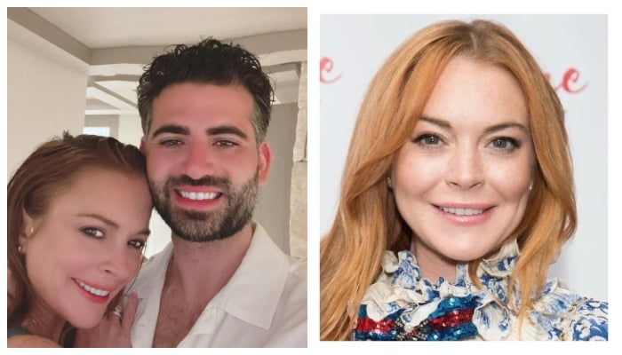 Lindsay Lohan’s PDA-filled pic with fiance Bader Shammas leaves fans speculating about their marriage