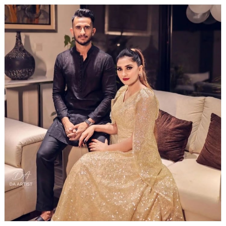 Hassan Ali dan istri Samyah.  - Instagram