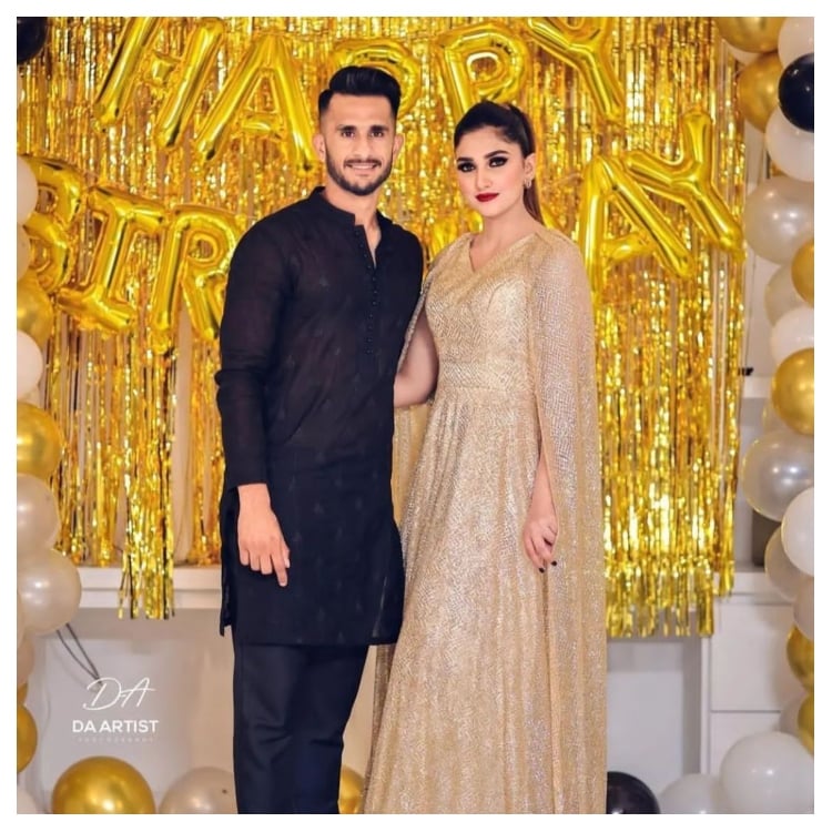 Hassan Ali dan istri Samyah.  - Instagram