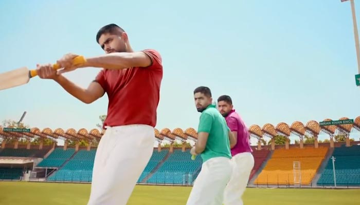 The teaser of the Pakistan Junior League (PJL) features cricket team captain Babar Azam. — Teasser screengrab