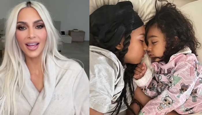 Kim Kardashian melts hearts with sweet photo of daughters North and Chicago