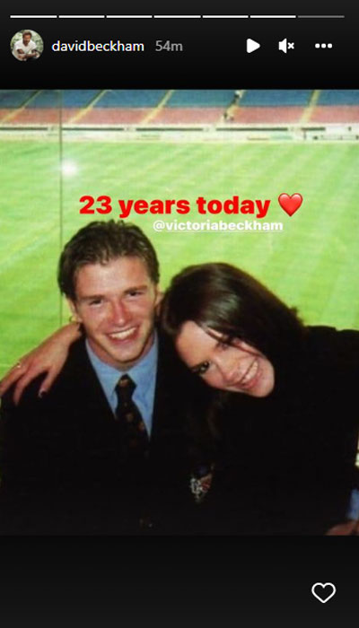David Beckham celebrates 23rd wedding anniversary with sweet throwback video
