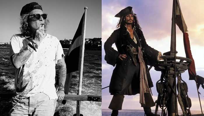 Johnny Depps new photo reminds fans of his iconic role of Jack Sparrow in Pirates Of The Caribbean