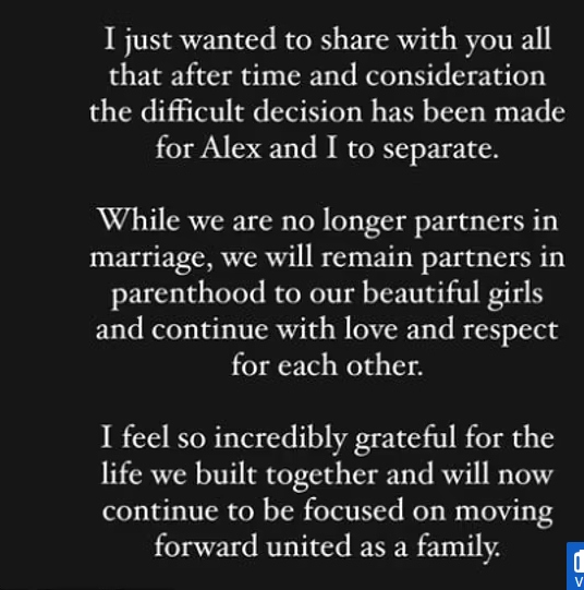 Rachel Stevens dankt den unterstützenden Fans nach der Trennung von Ehemann Alex Bourne