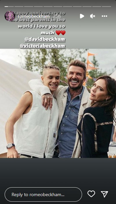 David, Victoria Beckham’s kids celebrate parent’s 23rd anniversary